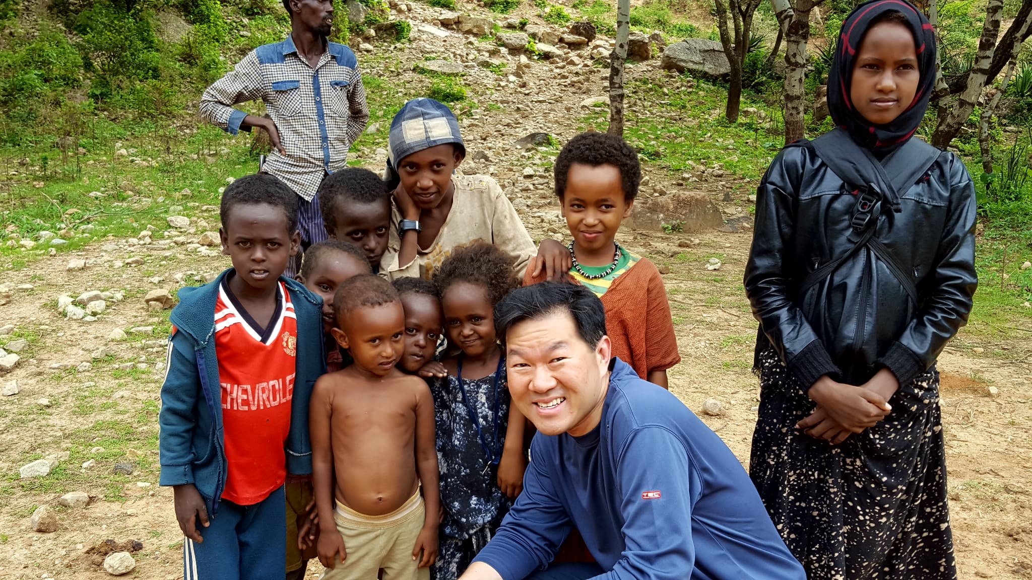 Dr. Kung in a community
